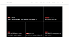 Desktop Screenshot of healthinbeauty.com